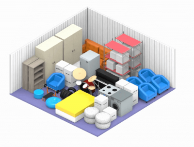 400 sq ft Storage storage unit