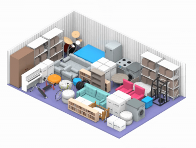 600 sq ft Storage storage unit